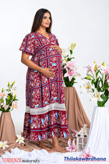 Tendenza Ruffle Hem Maternity Dress