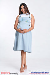 Tendenza Embroidered Maternity Dungaree