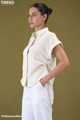 Tendenza Drawstring Casual Top
