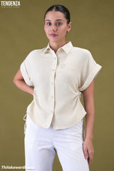 Tendenza Drawstring Casual Top