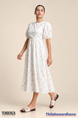 Tendenza Back Tie Brode Cutlone Elegant Dress
