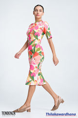 Tendenza High Neck Bodycon Dress