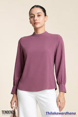 Tendenza Bishop Sleeve Workwear Top