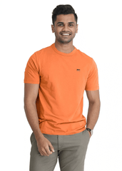 Moose Comfort Fit Crew Neck T Shirt - Golden Orange