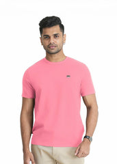 Moose Comfort Fit Crew Neck T Shirt - Cradle Pink