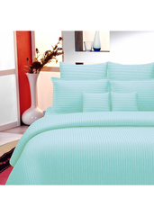 Satin Premium Bed Sheet With Pillow Case - (230*250cm) Mint