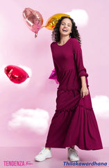 Tendenza Teen Three Tiered Maxi Dress