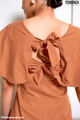 Tendenza Flutter Sleeve Mini Dress