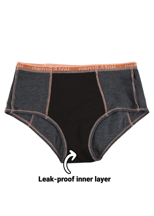 Hot & Brown Leak Proof Sanitizer Brief