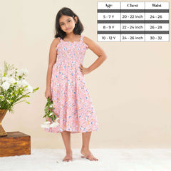 Lily Smocked Printed Frock