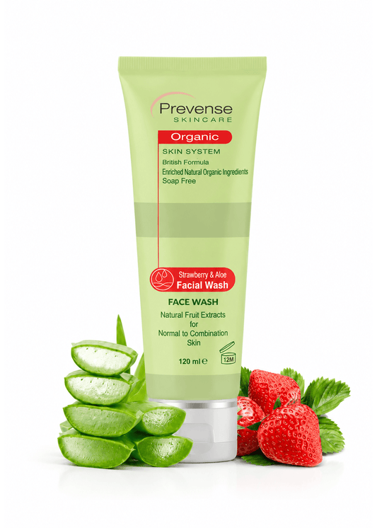 Prevense Strawberry and Aloe For Normal To Combination Skin - 120ml