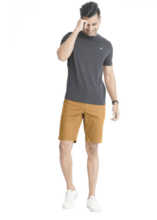 Moose Slim Fit Chino Short - Brown