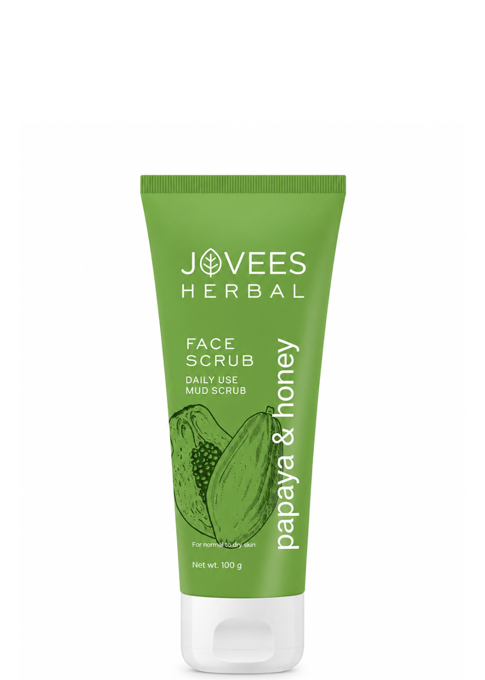 Jovees Papaya and Honey Mud Face Scrub - 100g