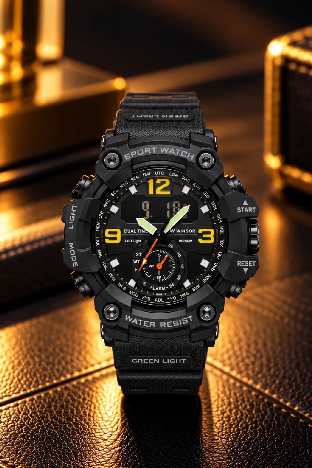 Winsor Men’s Digital & Analog Sports Watch