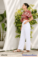 Akasi High Waist Linen Pant