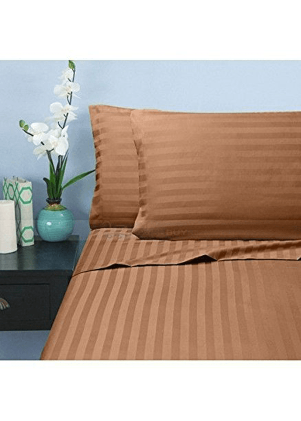 Satin Premium Bed Sheet With Pillow Cases 02pcs - (230*250cm)