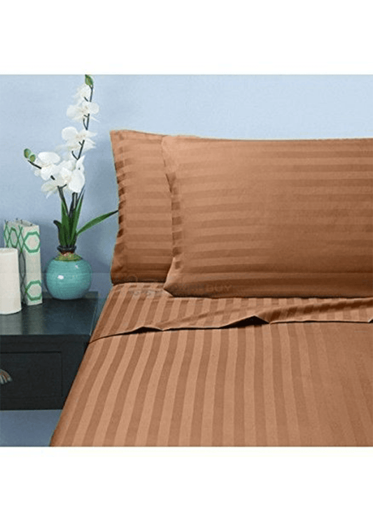 Satin Premium Bed Sheet With Pillow Cases 02pcs - (230*250cm)