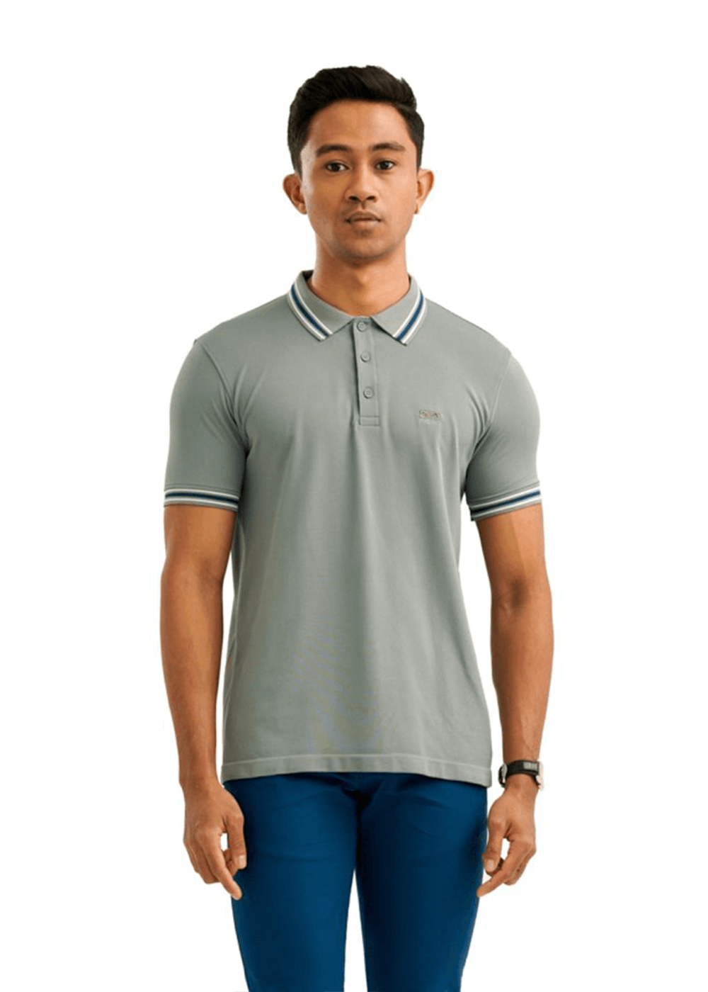 Moose Men’s Solid Seamless Polo T-Shirt – Griffin