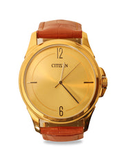 Centra Leather Strap Men's Watch