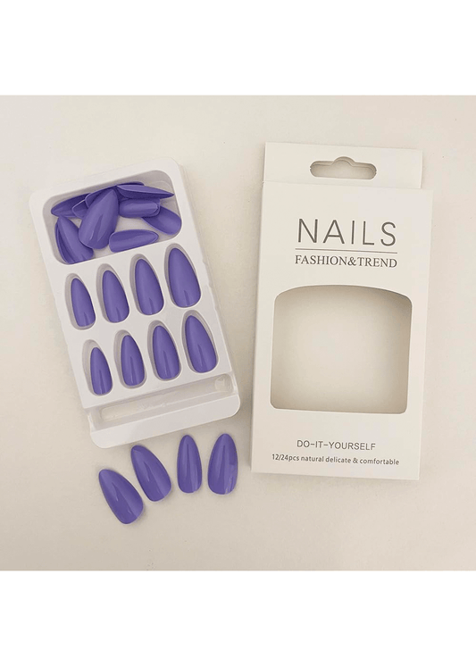 Professional Nail Tip (Purple) - 12pcs