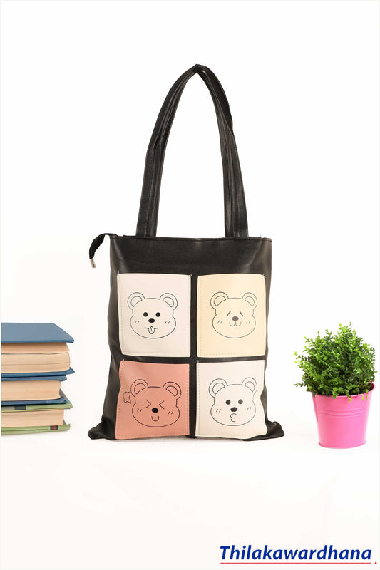 Women's Printed Leather Tote Bag