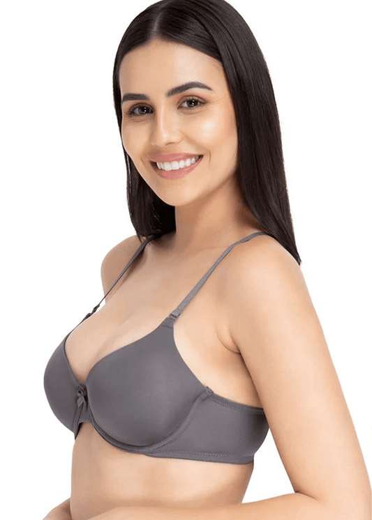 Amante Everyday Smooth Wired Bra - Steel Grey