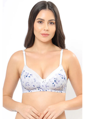 Amante Satin Edge Non Wired Bra - Lilac Hint