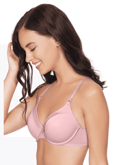 Amante Satin Edge Non Wired Bra - Dawn Pink