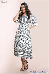 Aura Bohemian Printed Kaftan Dress
