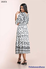 Aura Bohemian Printed Kaftan Dress