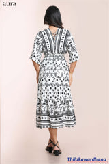 Aura Bohemian Printed Kaftan Dress