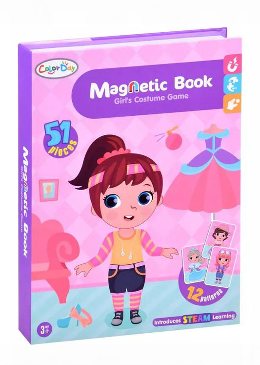 Kids Magnetic Educational Book - Costume Game