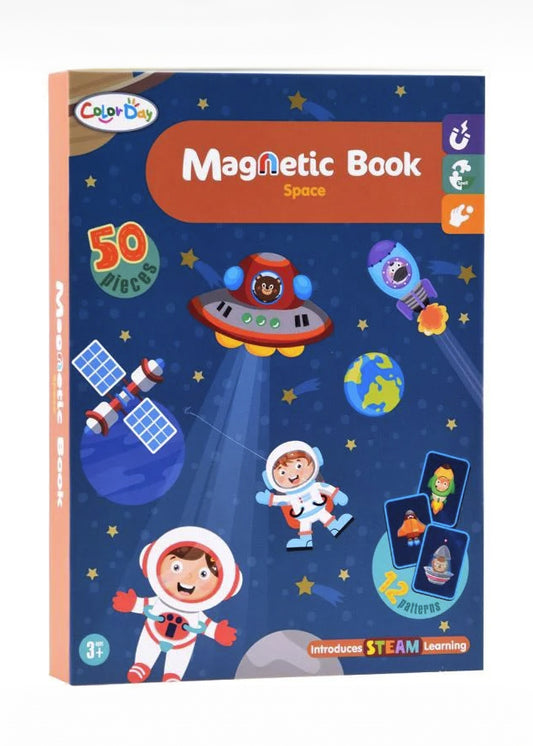 Kids Magnetic Educational Book - Space