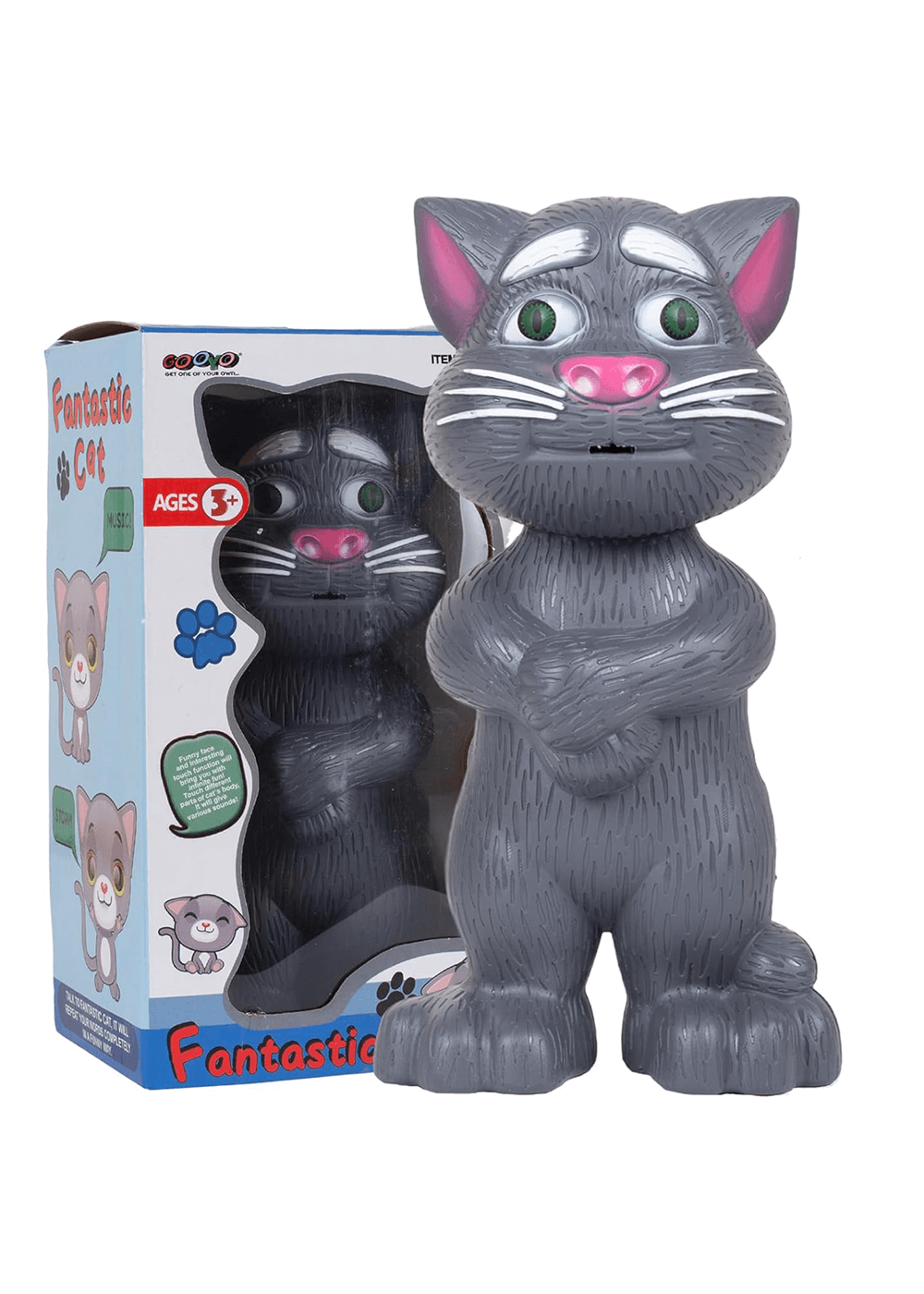 Intelligent Tom Cat Toy - 12 inches