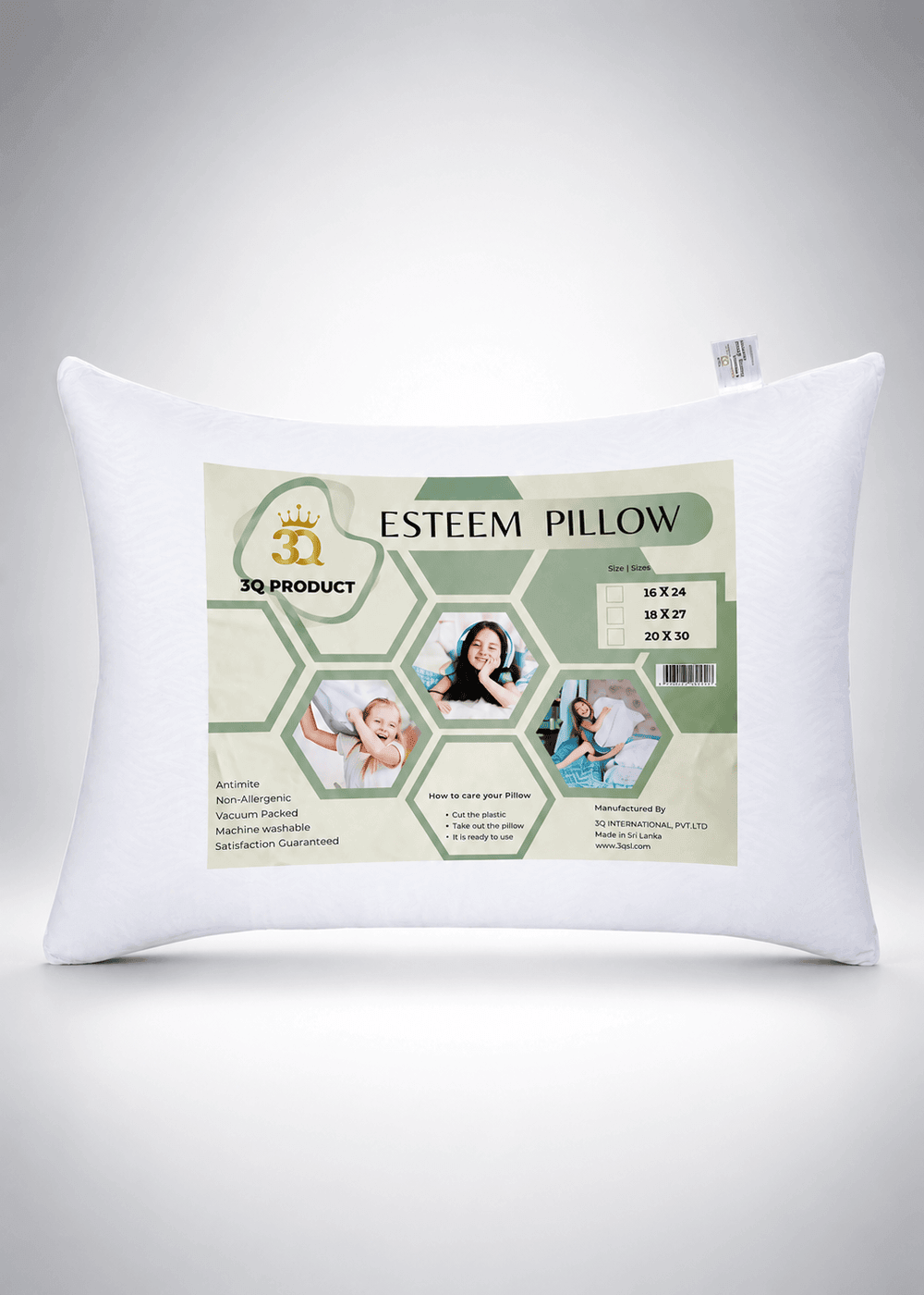 3Q Esteem Pillow 16″x 24″