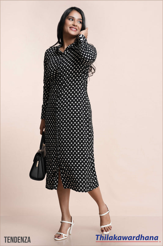 Tendenza Noelle Print Stretch Dress