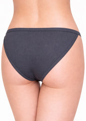 High-Cut Ribbed Thong Underwear