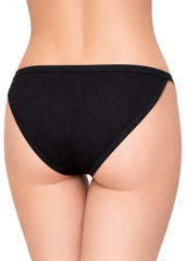 High-Cut Ribbed Thong Underwear