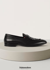 Croc Leather Loafer Shoe