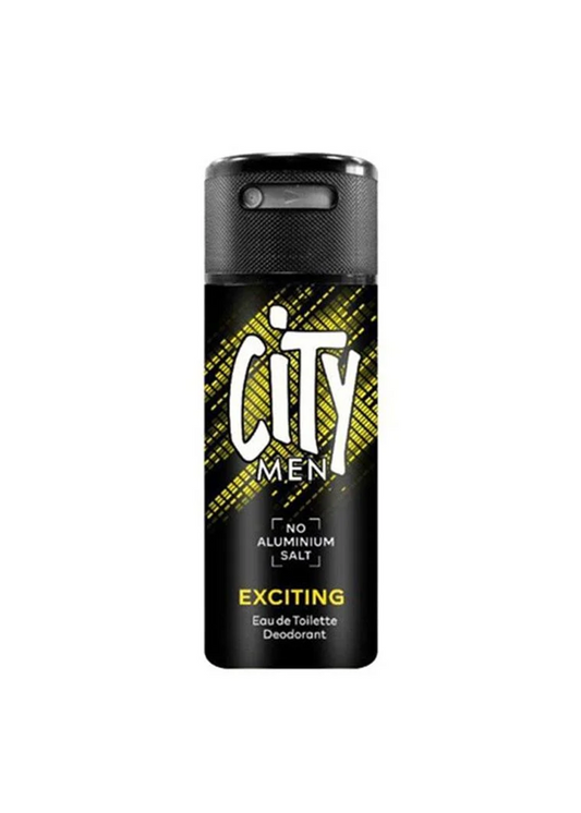 City Men Exciting Deodorant Body Spray - 150ml