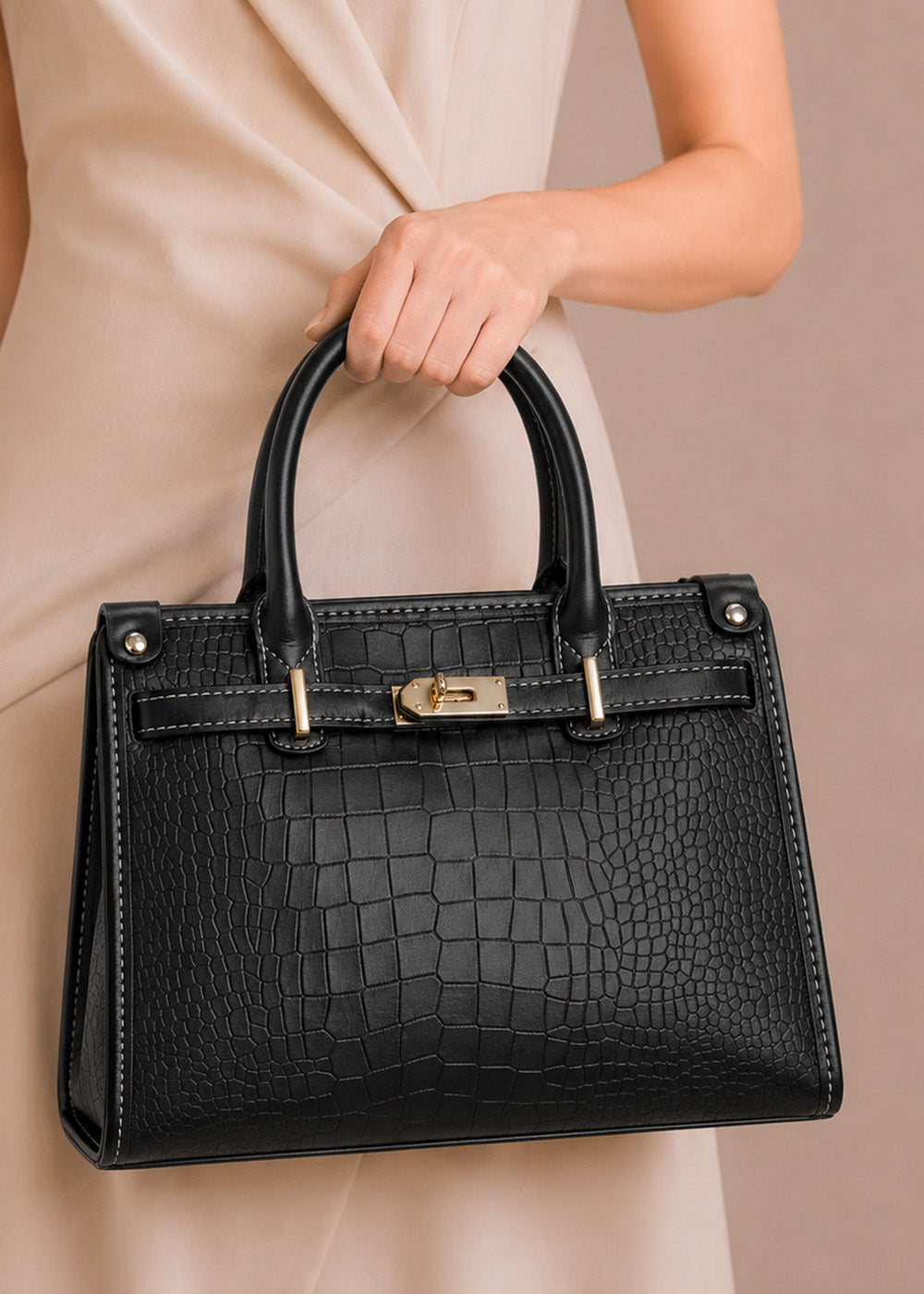 Imported Leather Hand Bag