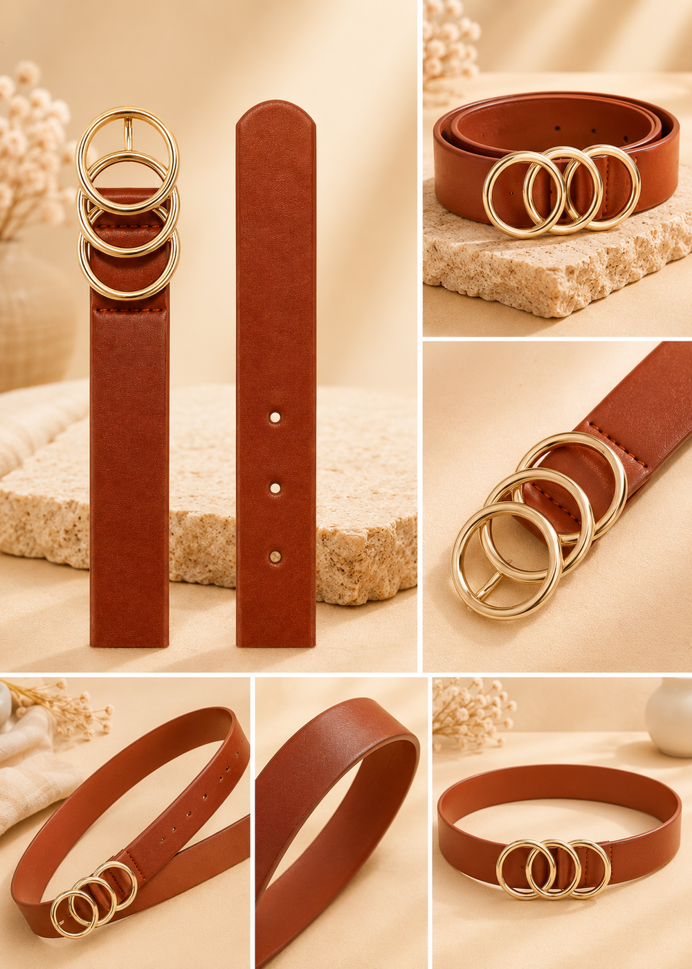 Women's Classic Brown Fashion Belt