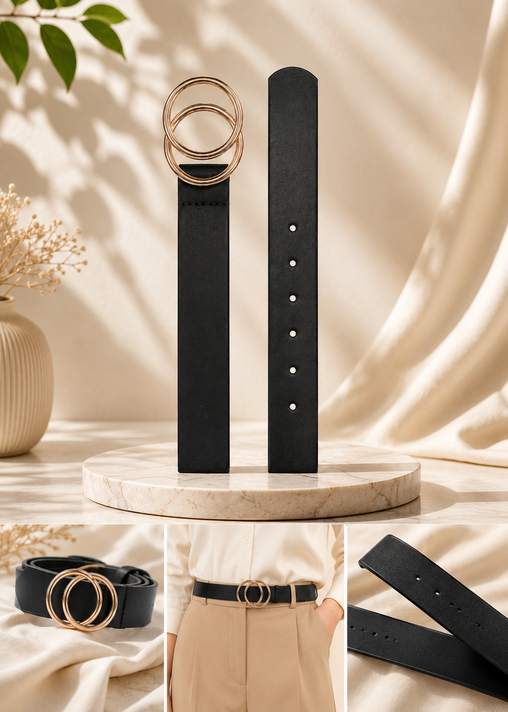 Women's Double Ring Belt