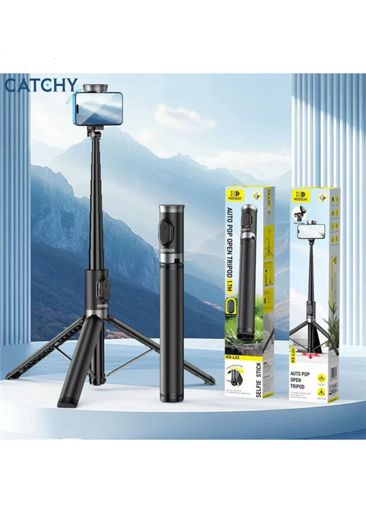 Koosda KS-L22 Anti-Shake Tripod Selfie Stick (1.7M)