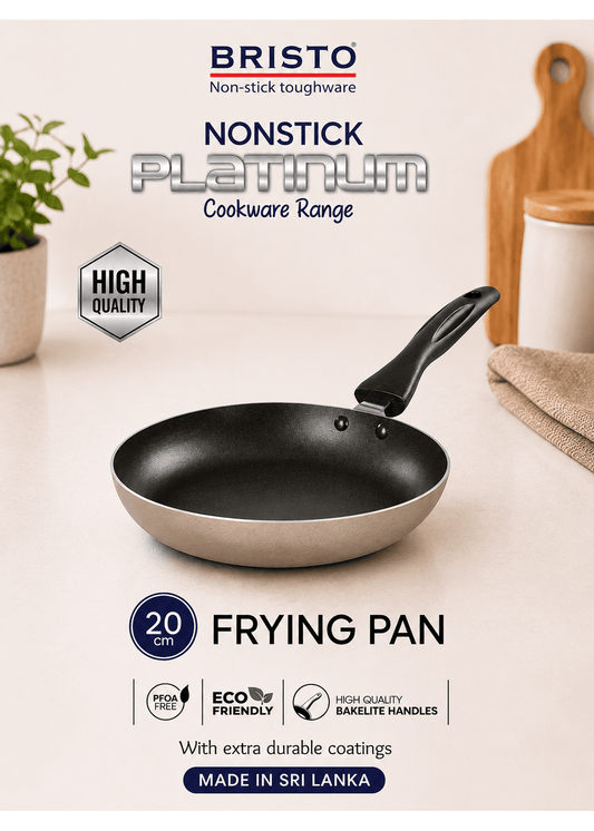 Bristo Platinum Frying Pan - 20CM