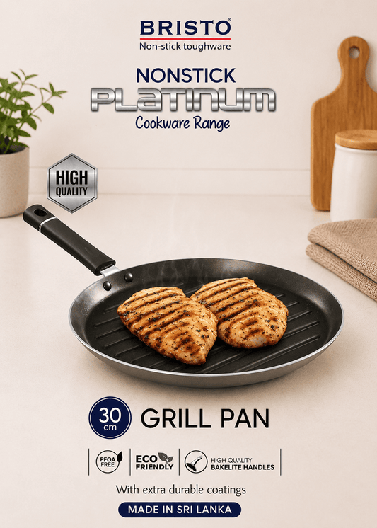 Bristo Platinum Grill Pan - 30CM