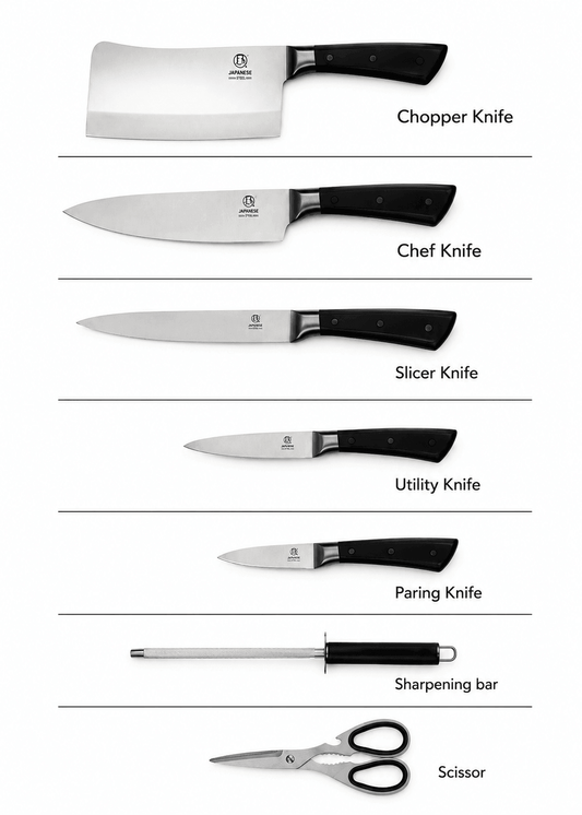 Premium Kitchen Knife Set - 8 PCS