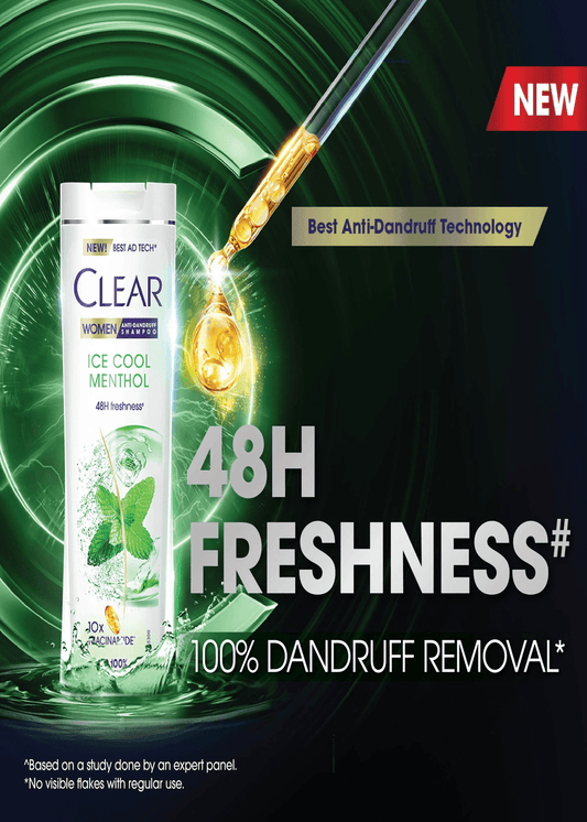Clear Ice Cool Menthol Shampoo - 180ml