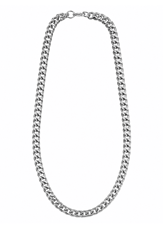 Men's Silver Cuban Link Chain Necklace