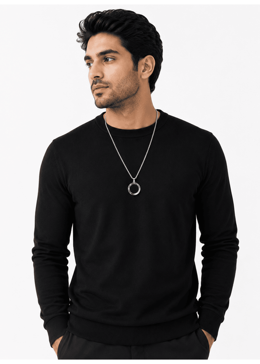 Men's Luxury Round Pendant Necklace
